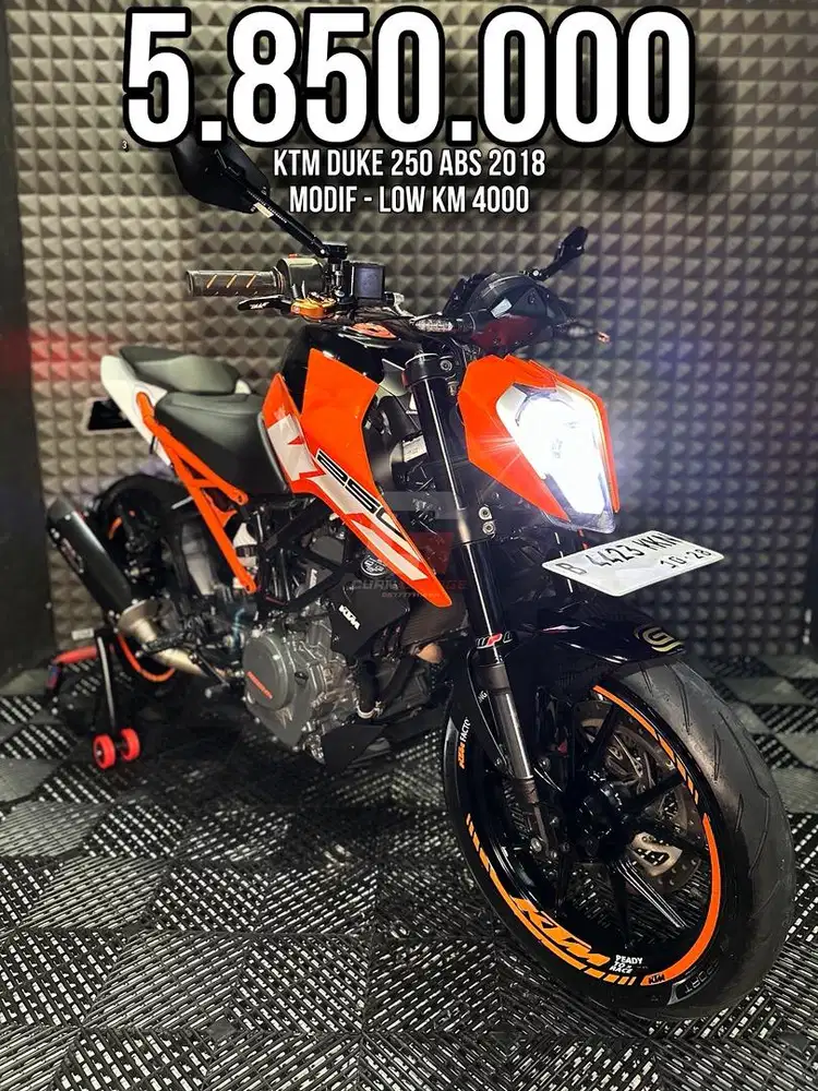 KTM DUKE 250 ABS 2018 LOW KM 4XXX MODIF RASA LIKE BRAND NEW BRO