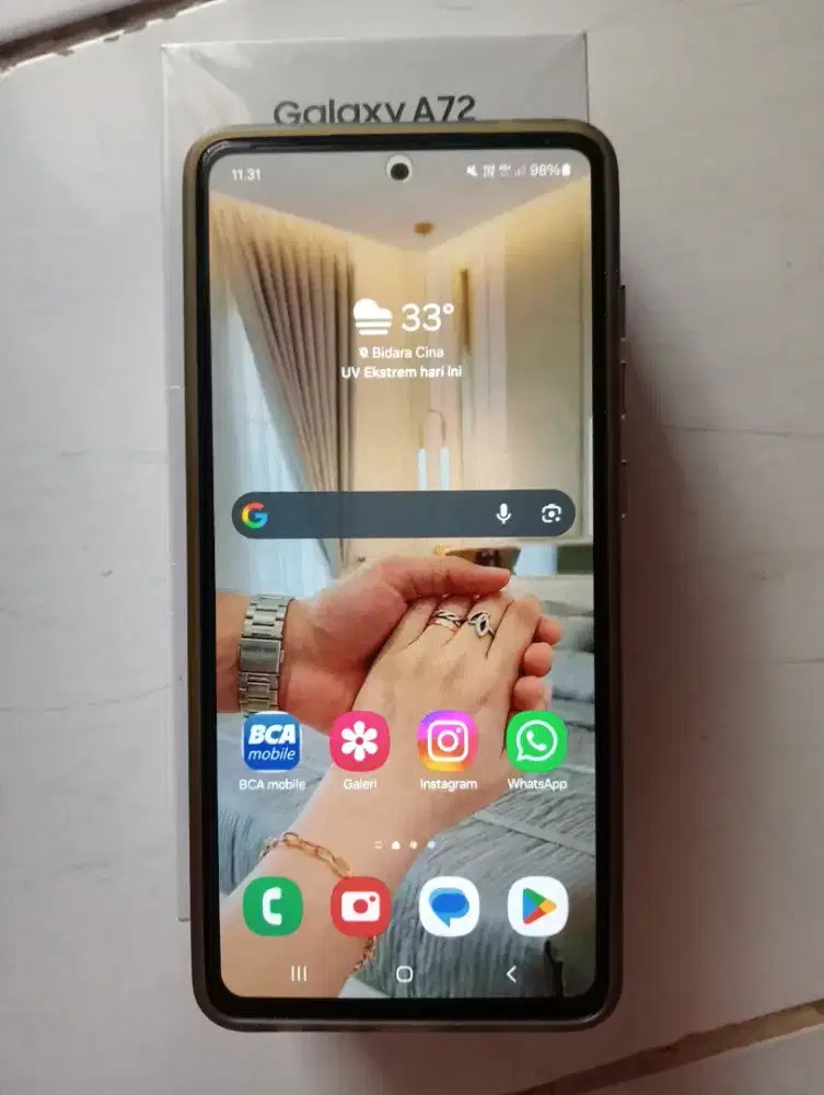 jual Samsung a72 ram 8+8/256 gb NFC, NOMINUS