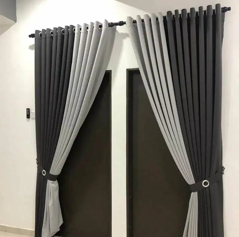 Gorden Vertikal/Vertical Blinds Roll/Roller Krey Wallpaper Dinding 3D