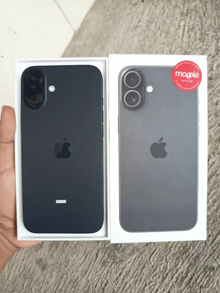 iPhone 16 Plus 512GB (Black), 1 Minggu pakai, Garansi Agustus 2027
