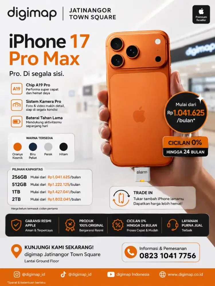 iPhone 17 Pro Max — Pro. Di Segala Sisi