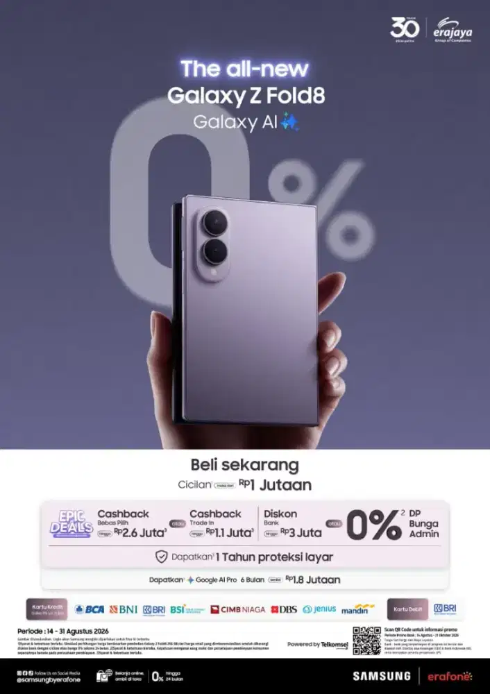 SAMSUNG ZFOLD 8  mulai dari 1 jutaan