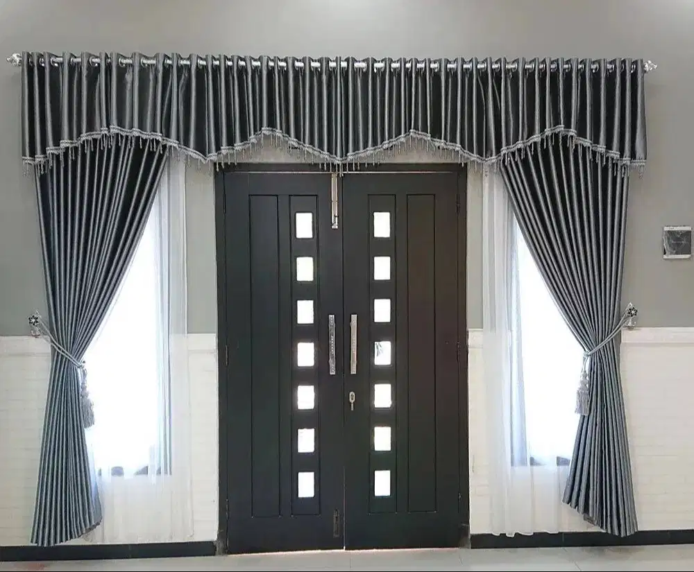 Jasa Pasang Gorden Custom Wallpaper Dinding 3D Gordyn Hordeng Korden