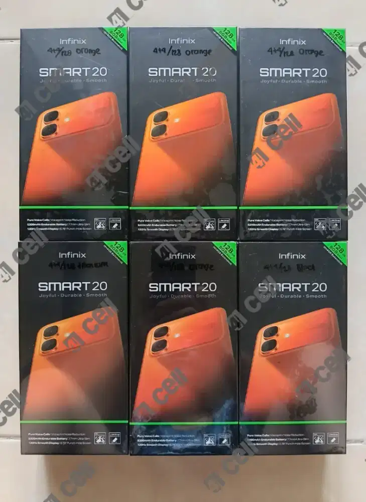 Infinix smart 20 ram 4+4/64 dan 4+4/128 100% baru Termurah