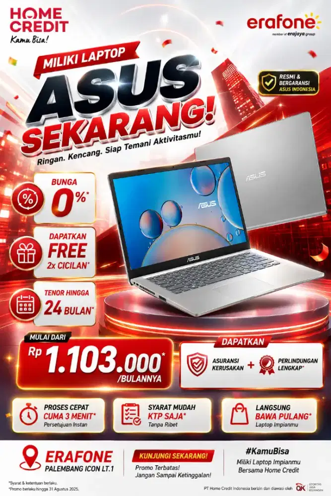 PROMO BACK TO SCHOOL BY HOME CREDIT CICILAN RINGAN DAN BUNGA 0%