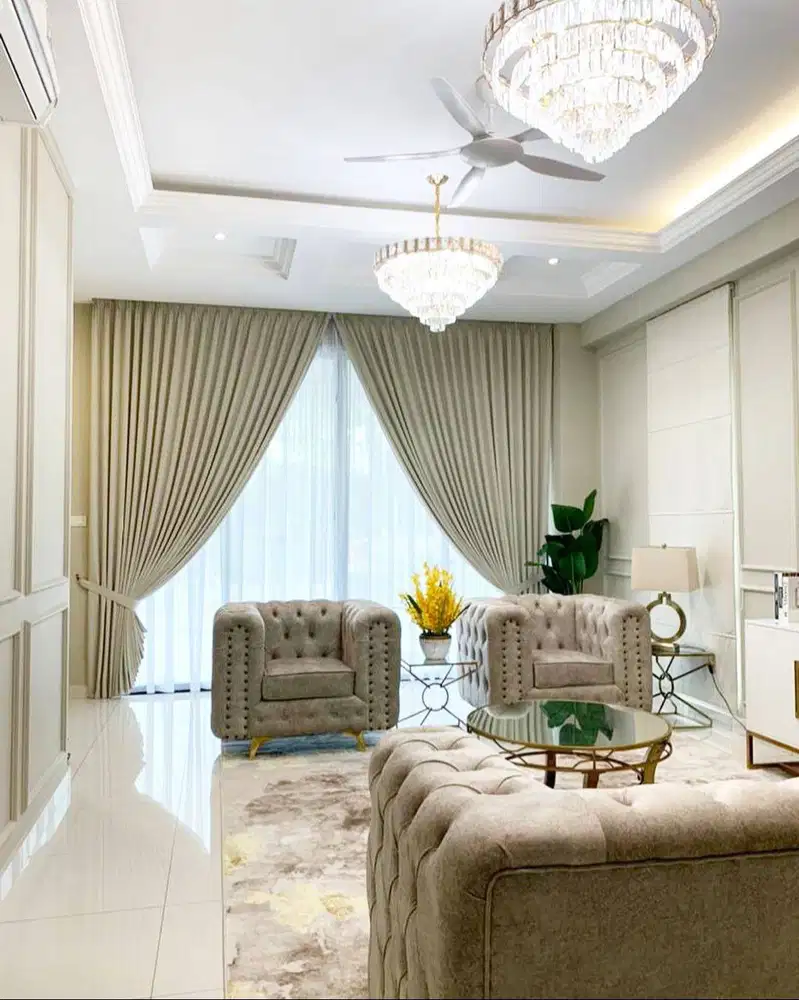 Menerima Pemasangan Gorden Wallpaper Dinding 3D Gordyn Hordeng Korden