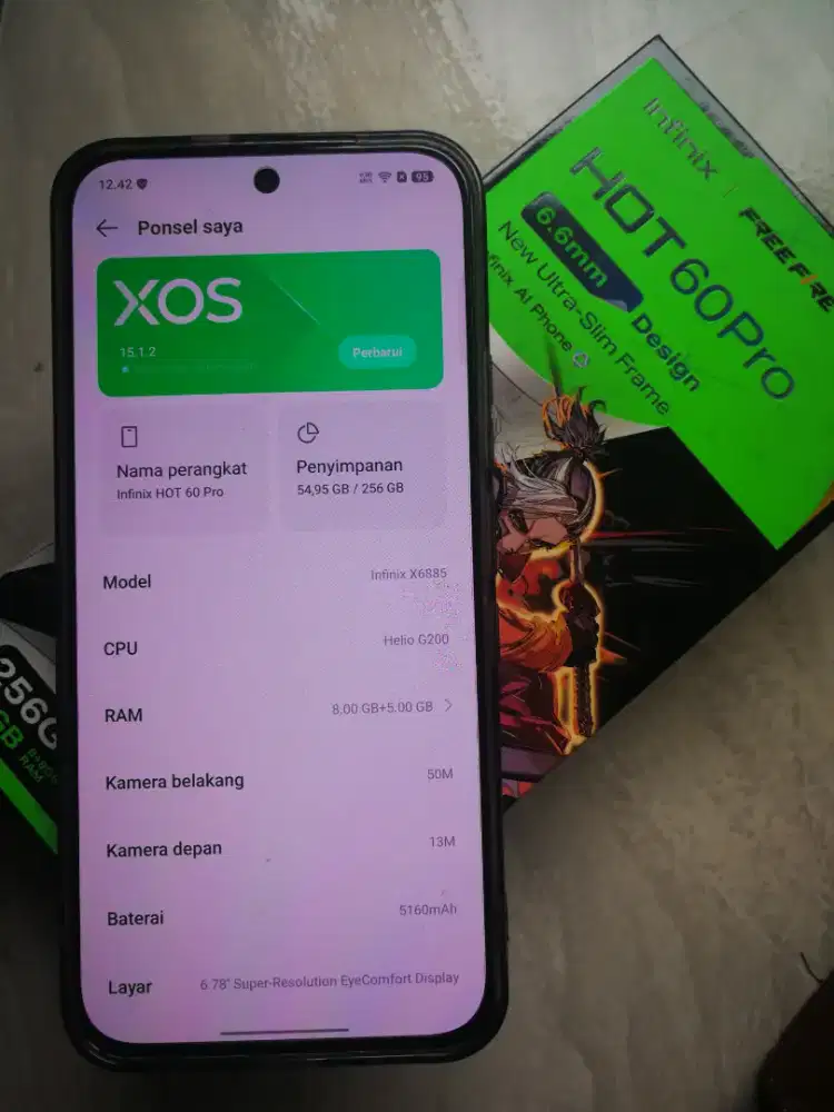 Infinix Hot 60pro 8/256gb