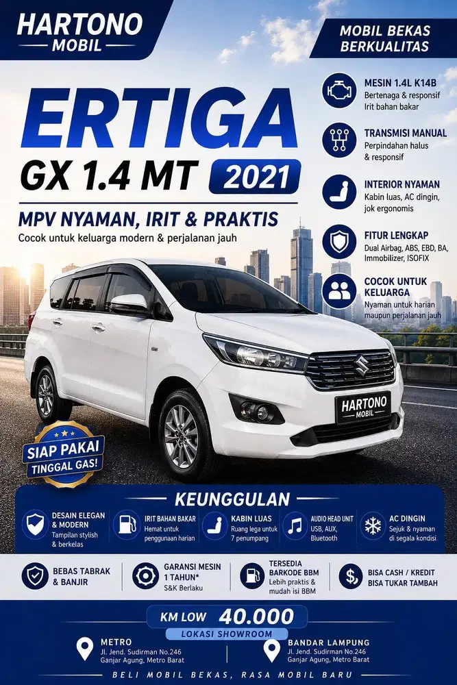 ERTIGA GX 1.4 MT 2021