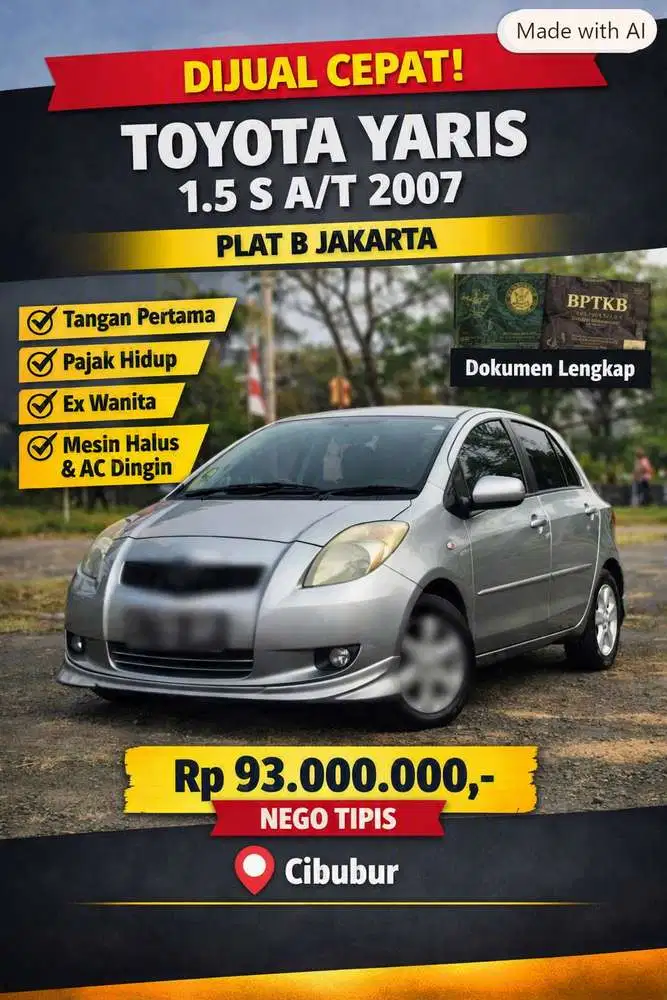 Toyota Yaris 2007 Bensin