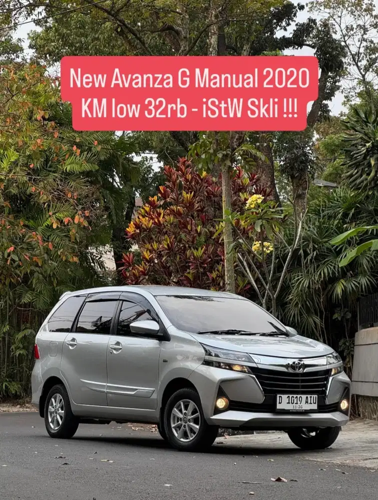 KM low 32rb - New Avanza G Manual 2020 pk an 2021 murah istw