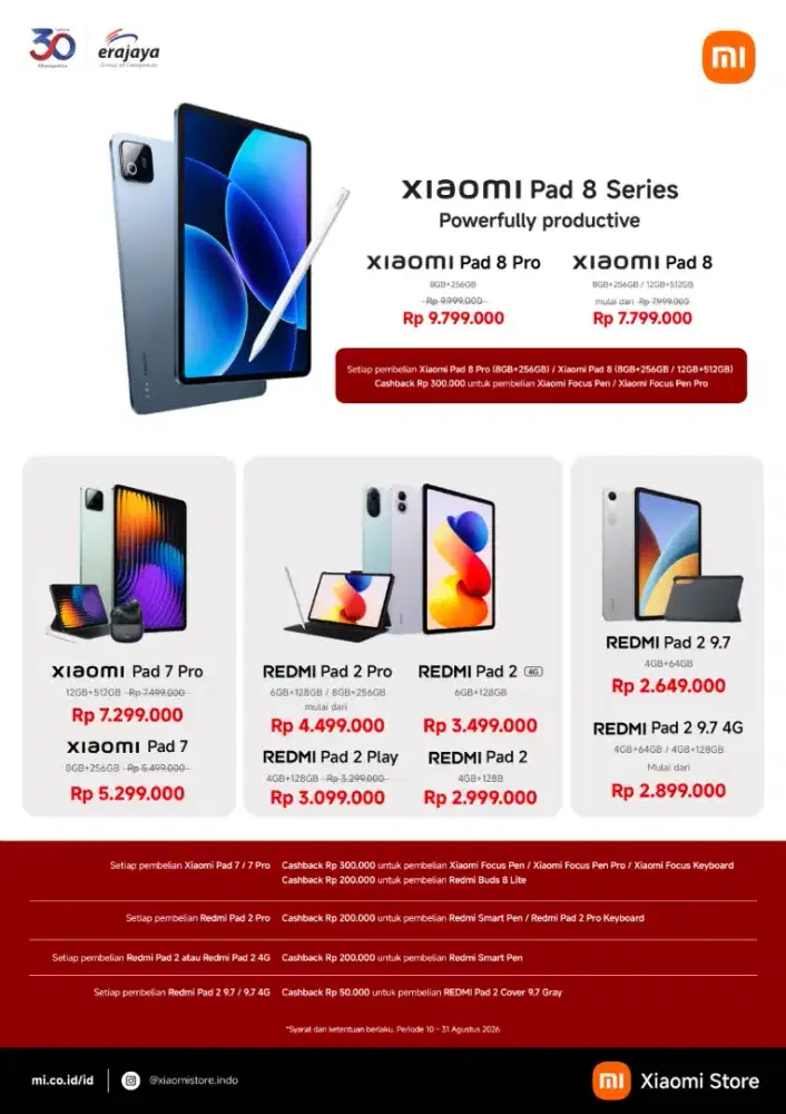 Xiaomi PAD 8 series