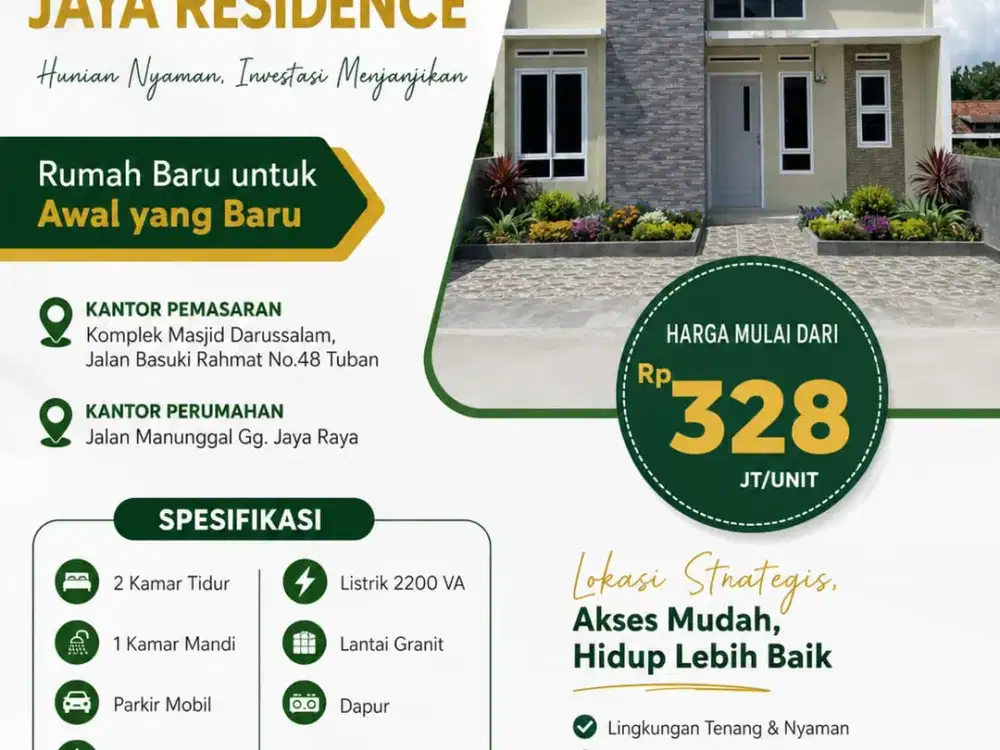 Manunggal Jaya Residence – Hunian Nyaman dengan Lokasi Strategis