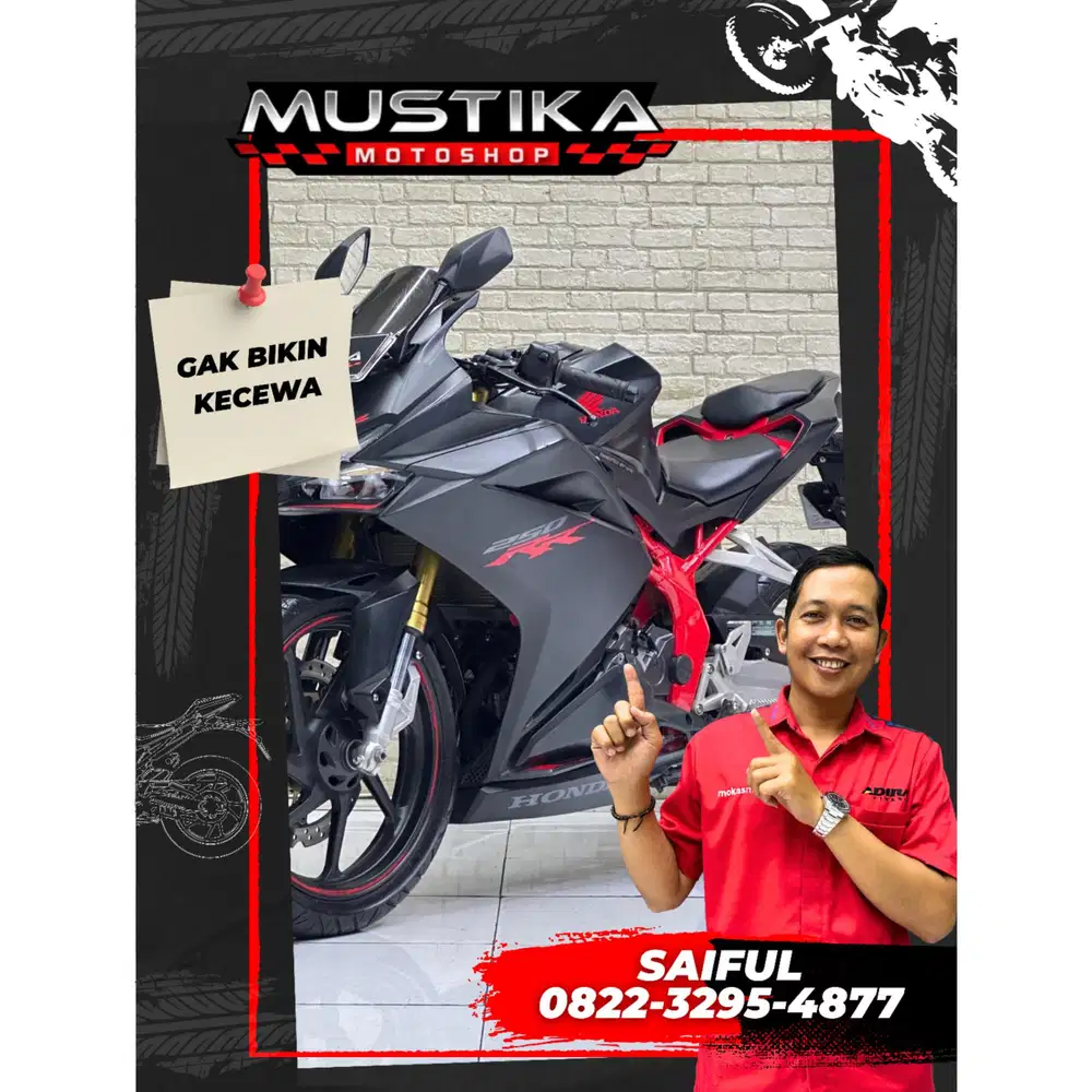 Perfect Condition!!Honda CBR 250RR ABS 2019 Black Matte Mulus-Mustika
