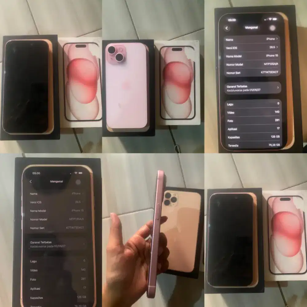 Iphone 15 128GB ibox fullset geransi panjang
