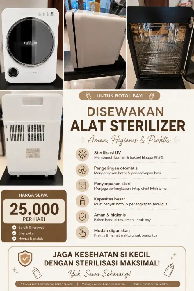 Sterilizer botol bayi