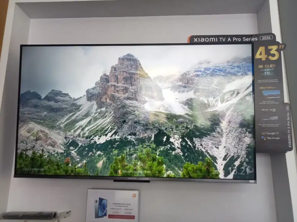 Xiaomi TV A Pro 43 4K QLED 2026 - Google TV Garansi Resmi