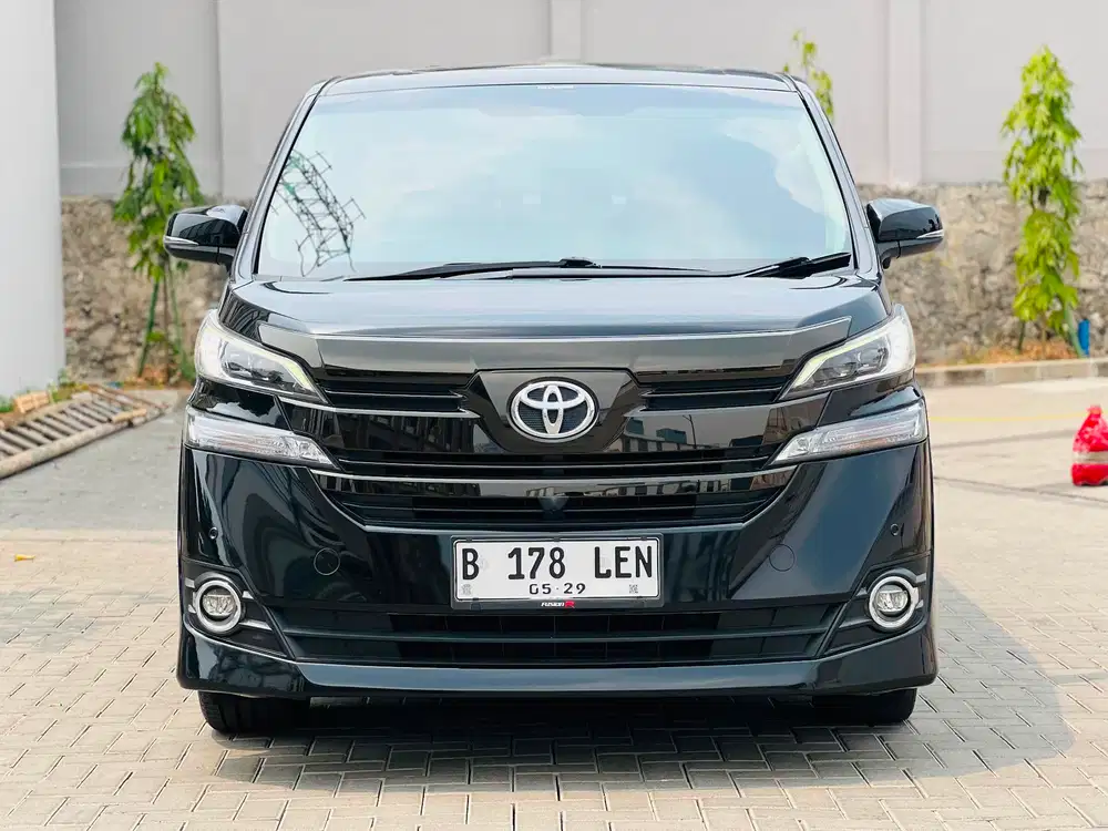 TOYOTA VELLFIRE 2.5 G AT BENSIN HITAM KM80RB ASLI SUNROFT 2018 TDP15JT