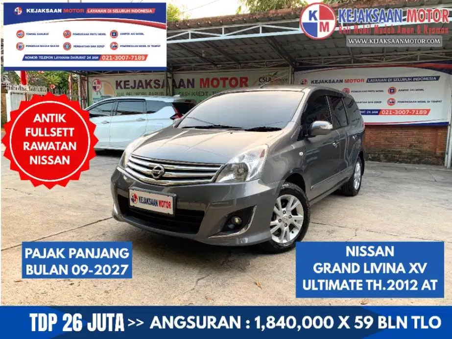 Nissan Grand Livina Xv Ultimate 1.5cc Automatic Th.2012