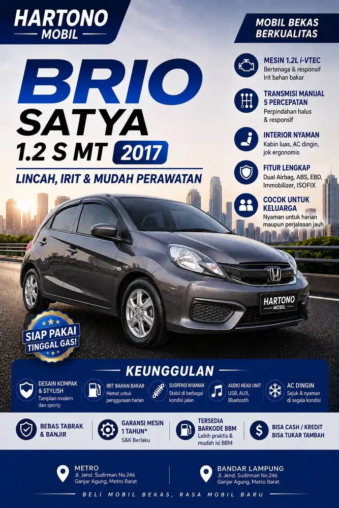 BRIO SATYA 1.2 S MT 2017