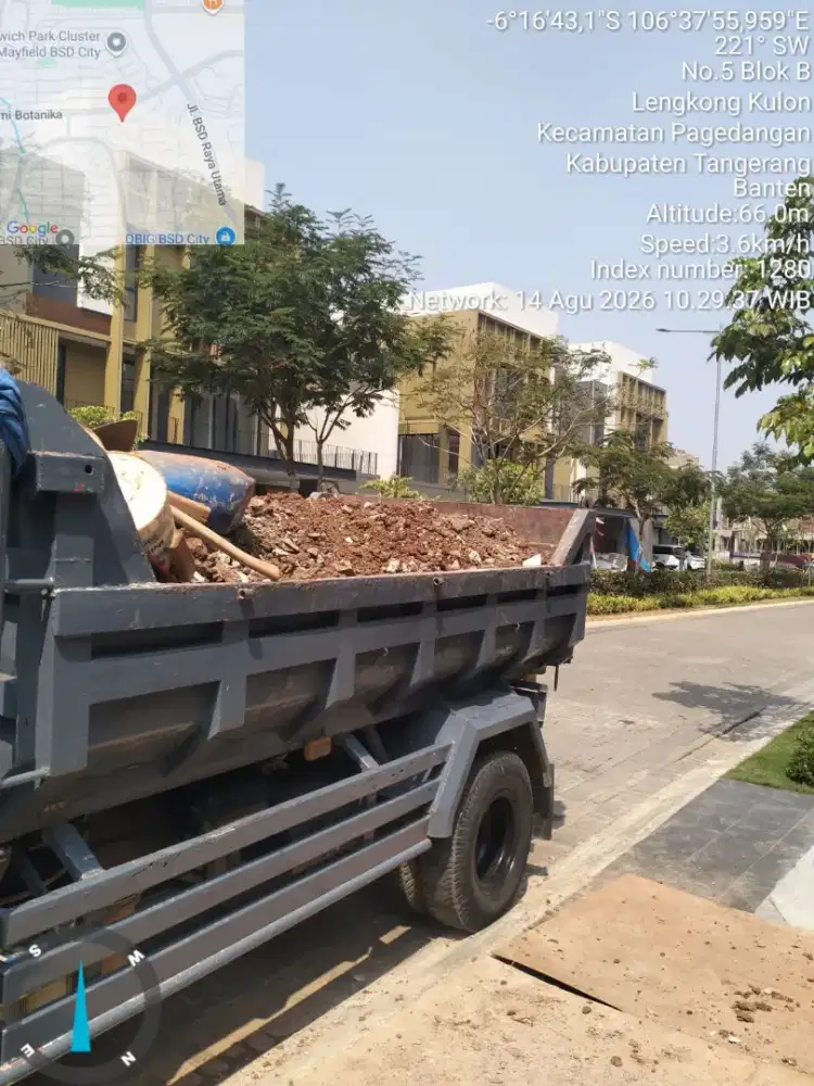 Jasa buang puing dan sampah
