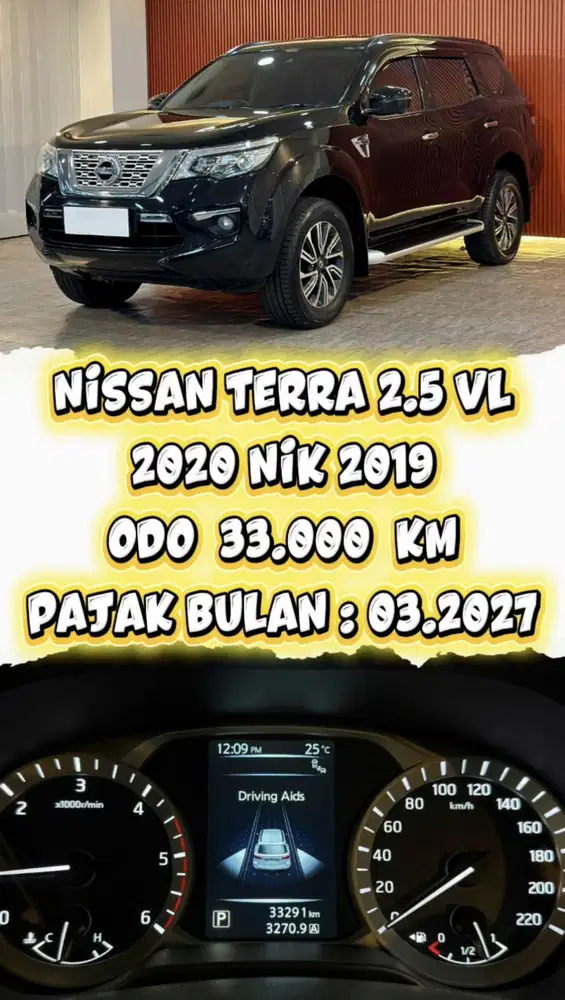 [ ODO 33.000 KM ] NISSAN TERRA 2.5 VL AT 2020 NIK 2019 SIAP PAKAI