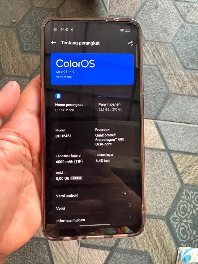 oppo reno 8 8/256gb