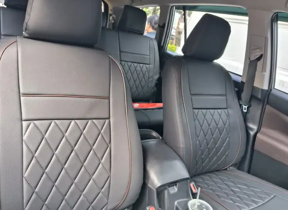 Cover jok Innova reborn zenix Fortuner Pajero bahan mbtech Camaro