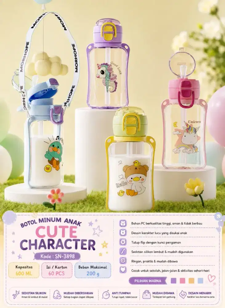 Botol Minum 3898 600ml