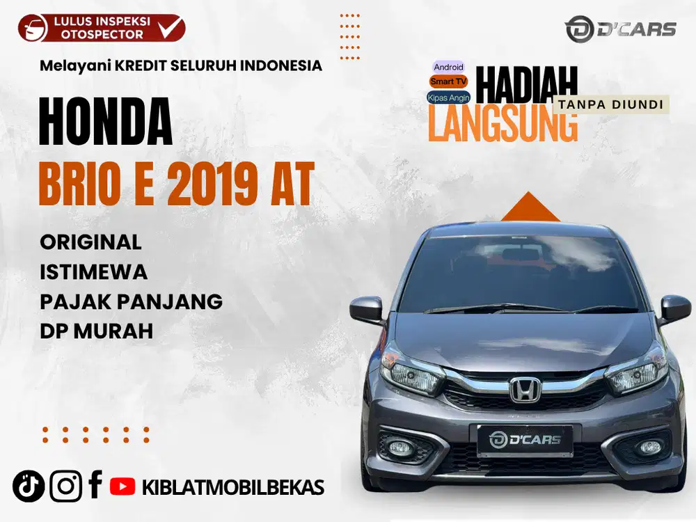 DIJUAL HONDA BRIO E MATIC 2020
