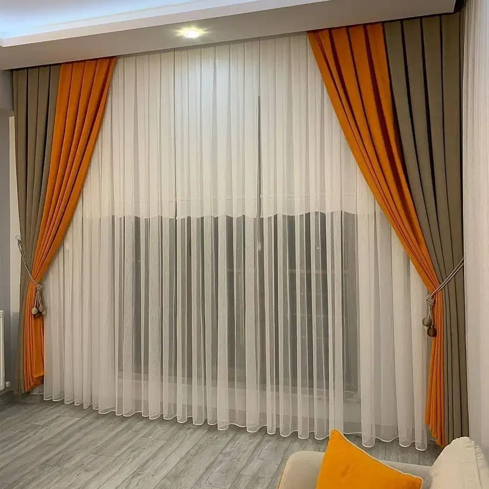 Menerima Pemasangan Gorden Wallpaper Dinding 3D Gordyn Hordeng Korden