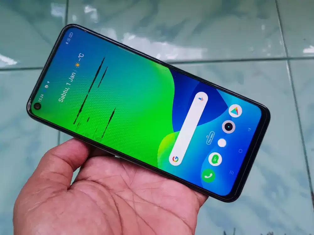 Realme C17 4G ram 6/256gb Segel normal minus Dikit