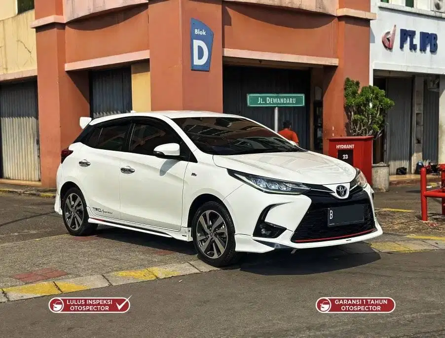 Toyota Yaris Hatchback 1.5 Trd 2021 Putih Km 30rb Record  Tdp 25jt
