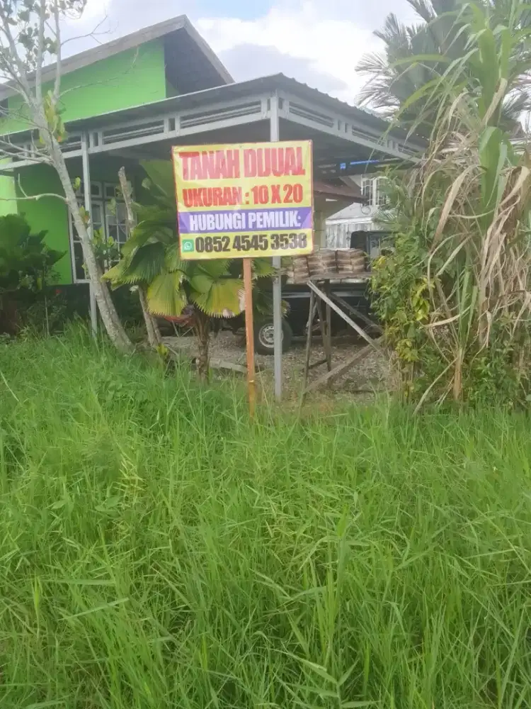 Dijual tanah komplek merpati sultan adam