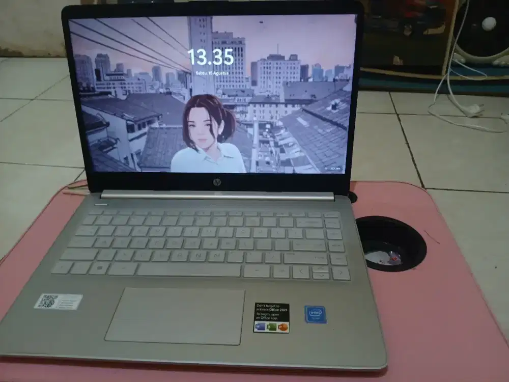 Laptop HP 14s Celeron N4120 RAM 4GB SSD 256GB – Normal Siap Pakai