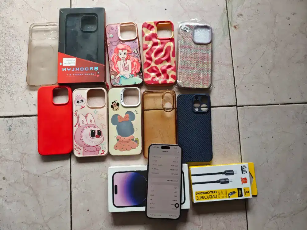Iphone 14 pro max 128gb purple resmi beacuka us version esim only