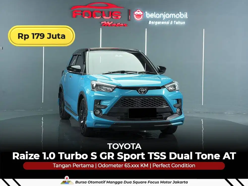 [ GARANSI 5TH ] Toyota Raize 1.0 Turbo S GR TSS Dual Tone 2021/2022
