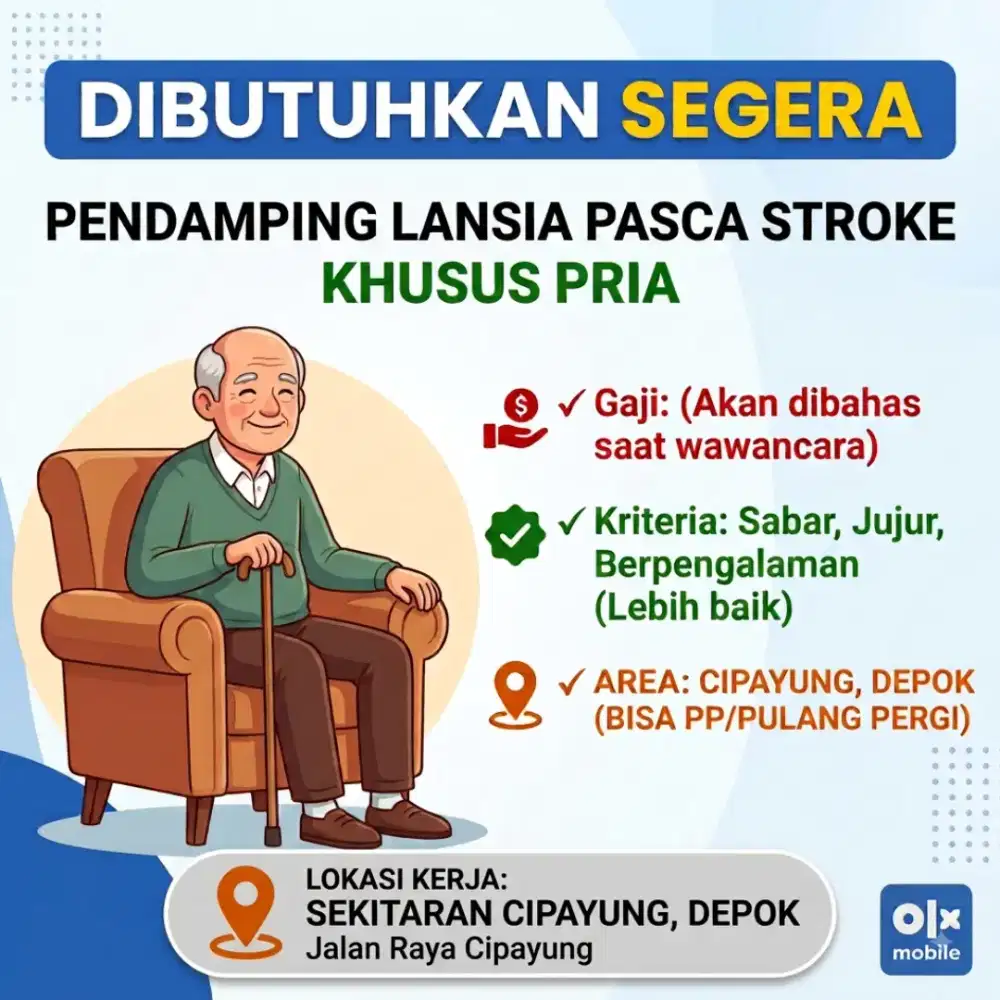 Pendamping / Perawat Lansia (Pria)