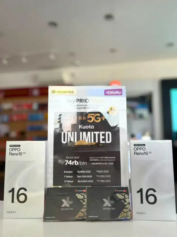 OPPO RENO 16F 5G|| FREE XL 6BULAN 200GB/BULAN UNLIMITED