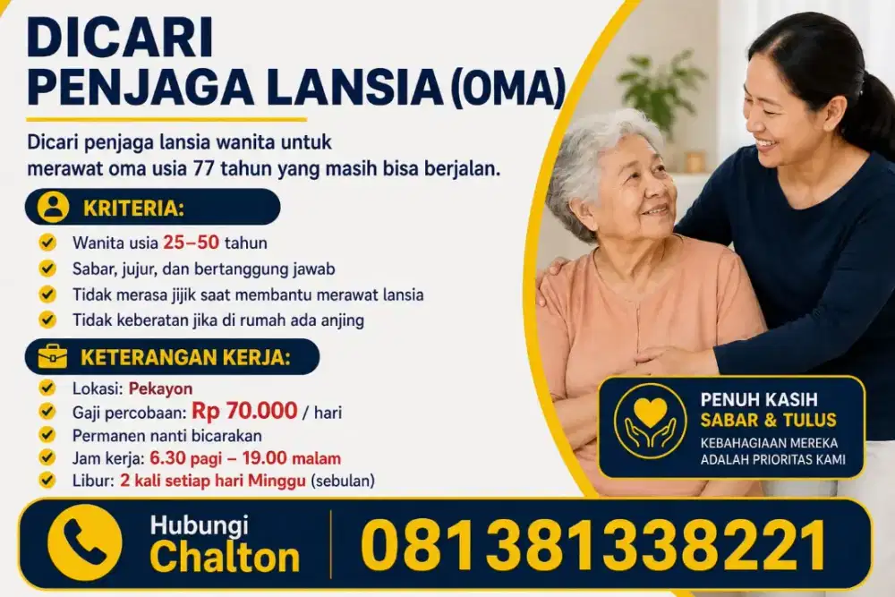 Jaga lansia dan urus lansia