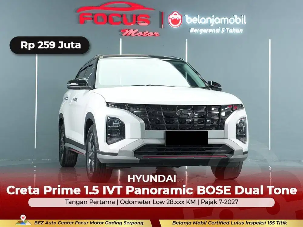 [ LOW KM 28RB ] Hyundai Creta Prime 1.5 Panoramic Dual Tone 2023/2024