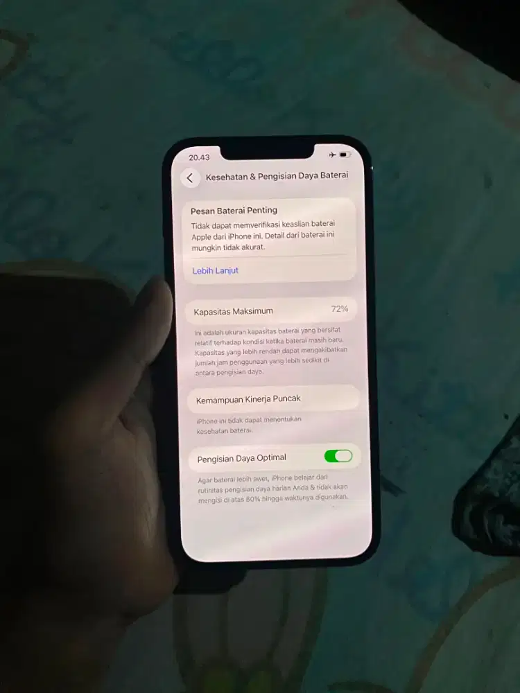 Iphone 12 pm 256 gb bypas fulset orian semua face id of