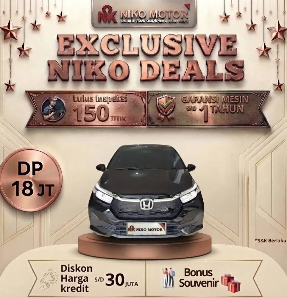 (SPT BARU KM7RB) BRIO E 2024 MT