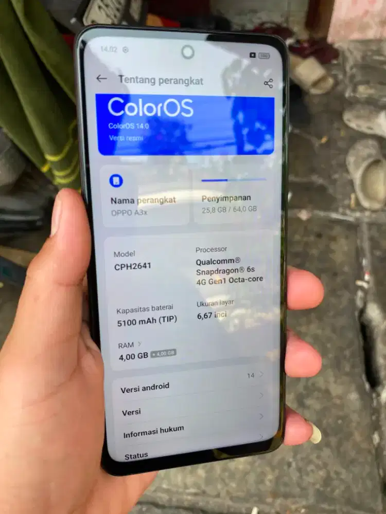 Oppo A3x , 4+4/64