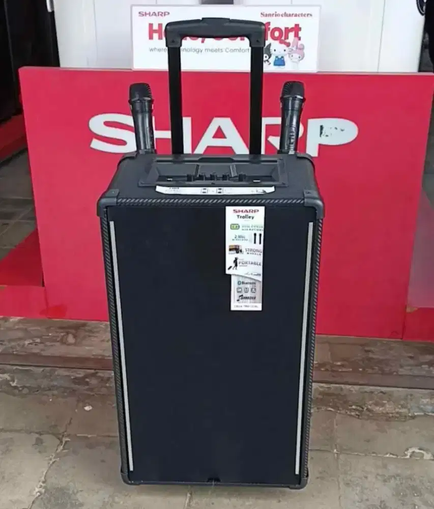 PROMO AGUSTUS!!! SPEAKER SHARP TROLLEY 12INCH TRB12CBL