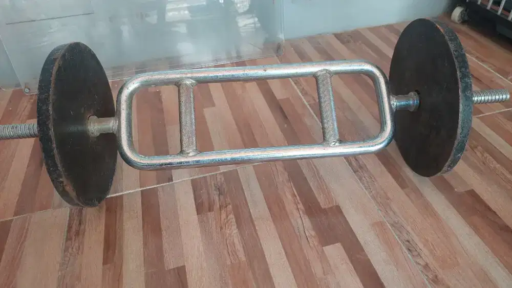 Tricep Bar / Hammer Curl Bar + 2 Plate 5 KG