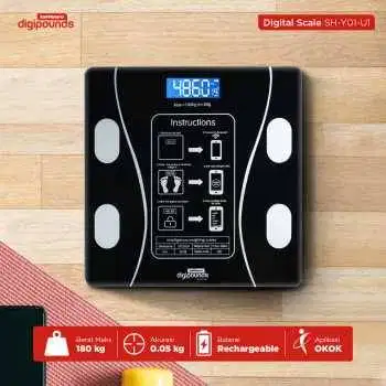 Timbangan Badan Digital Scale Smart App 50g 180kg