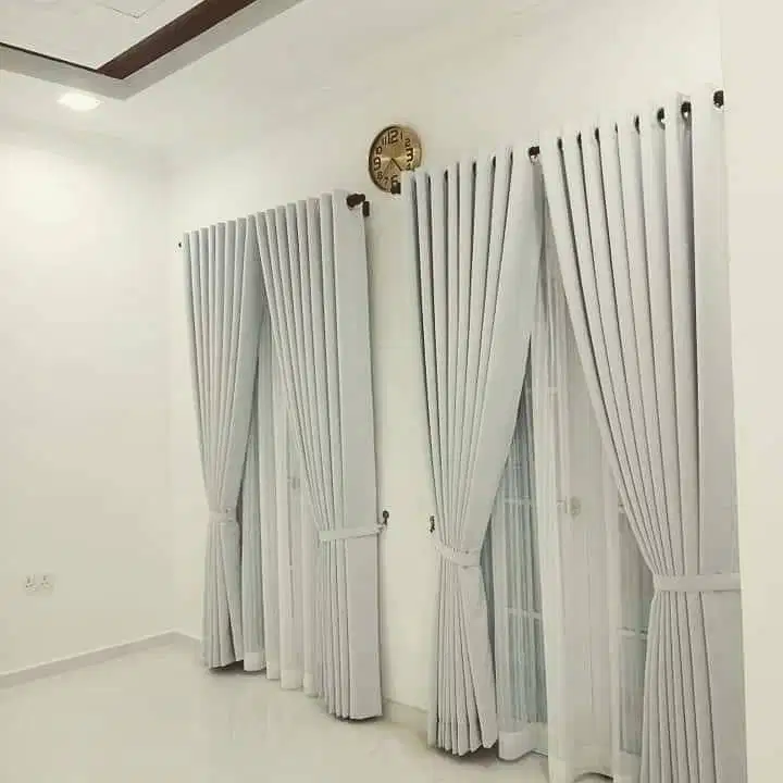 Gorden Vertikal/Vertical Blinds Roll/Roller Krey Wallpaper Dinding 3D