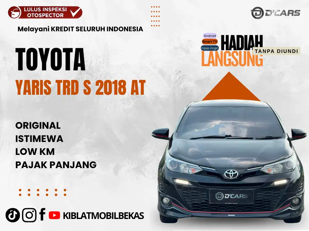 DIJUAL DP 50JT AN TOYOTA YARIS TRD S MATIC 2018