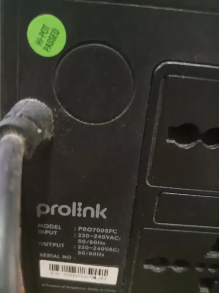 Dijual UPS Merk Prolink untuk penyuplai Komputer, TV & lain2