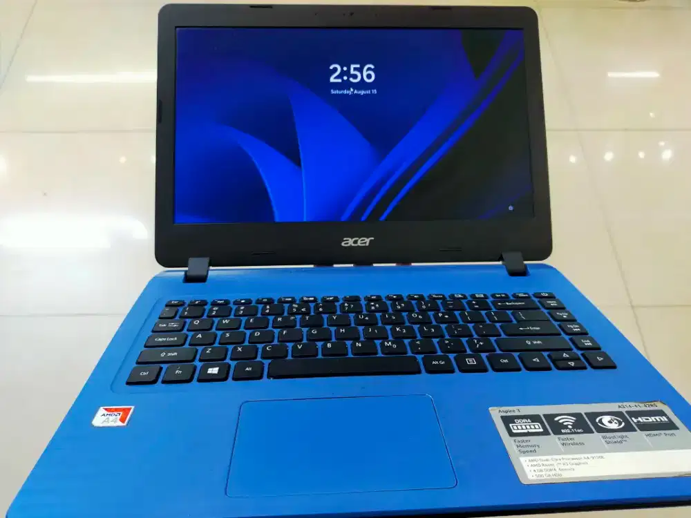 Dijual Acer Aspire A314-32 AMD A4-9125 Ram 4Gb Ddr4 SSD 256gb M2